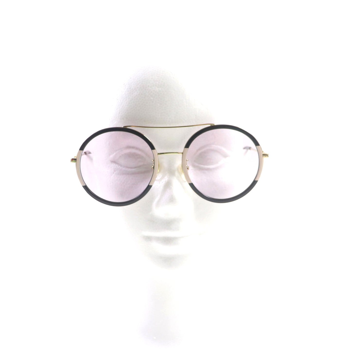 Luxury Gucci Trending 2025 GG0061S Round Sunglasses Black Gold