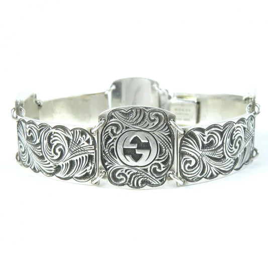 Luxury Gucci Trending 2025 Silver Arabesque Interlocking G Bracelet