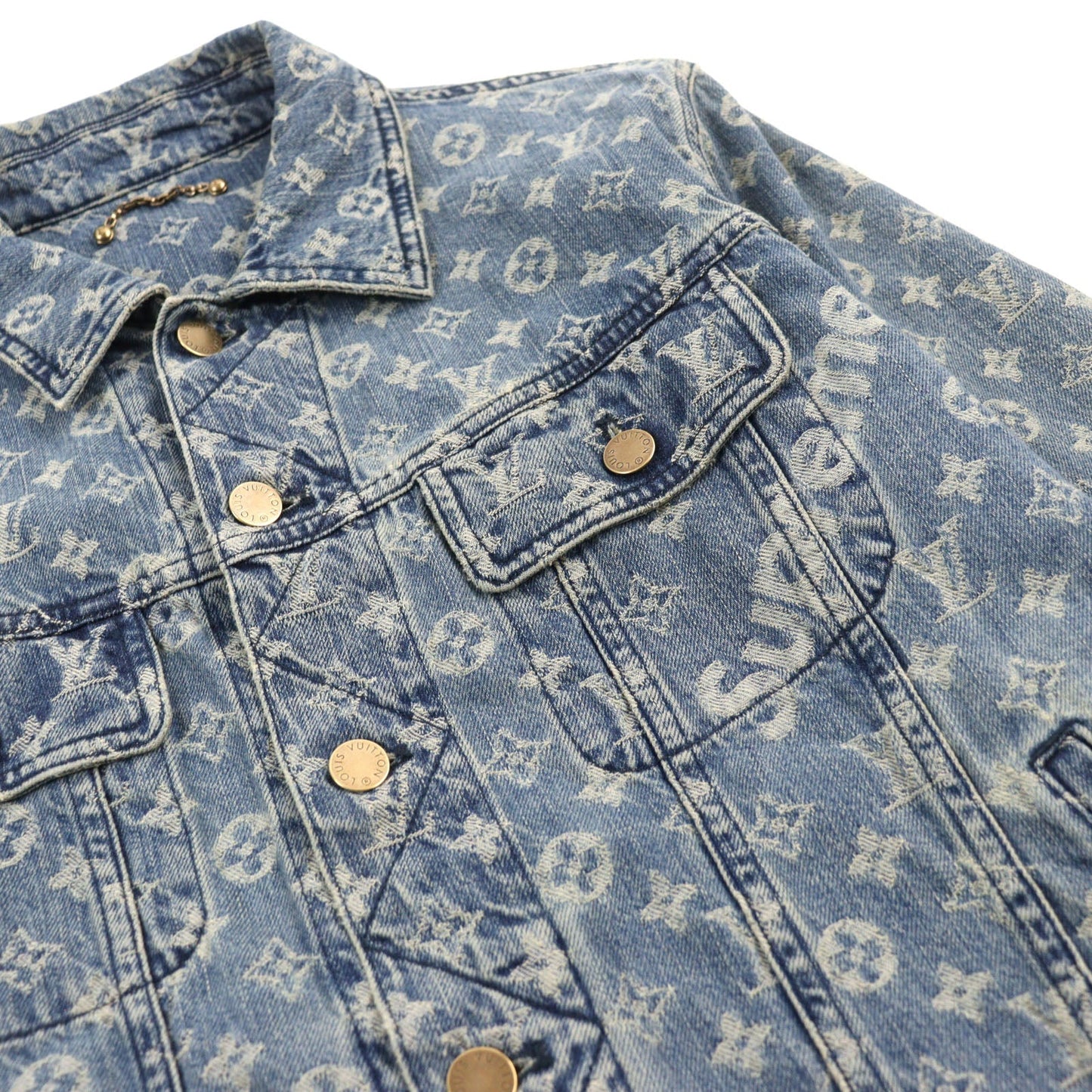 Louis Vuitton Denim Trucker Jacket Light Blue