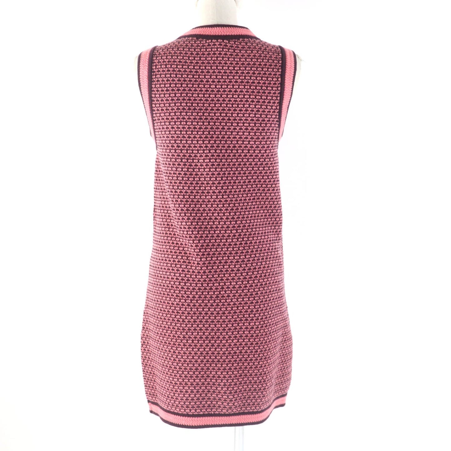 Chanel Cashmere COCO Mark Sleeveless Knit Dress