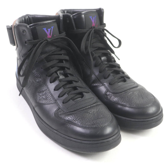 LOUIS VUITTON High cut sneakers Main: Leather black mens 8