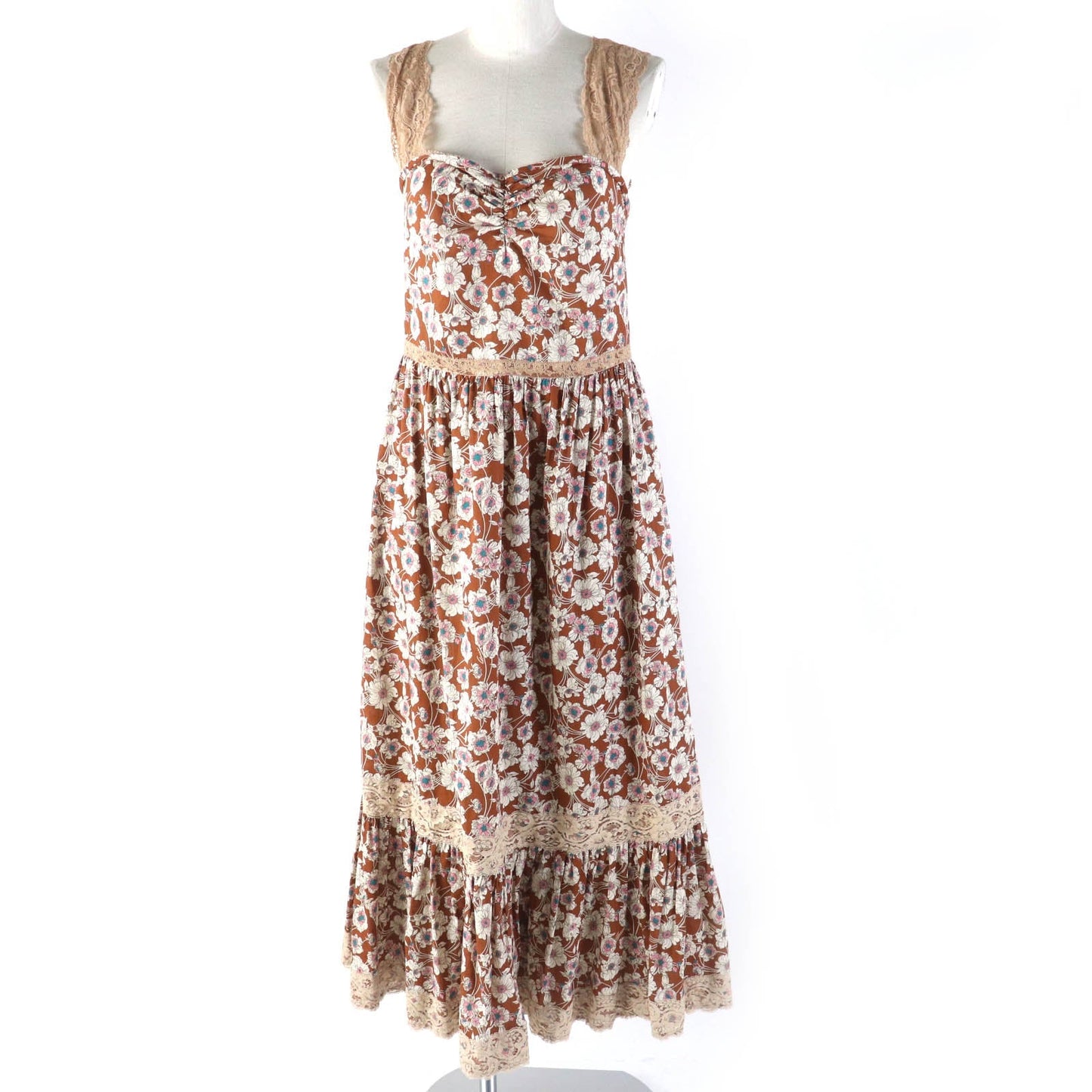 Luxury Gucci Trending 2025 Floral Lace Twill Dress 42