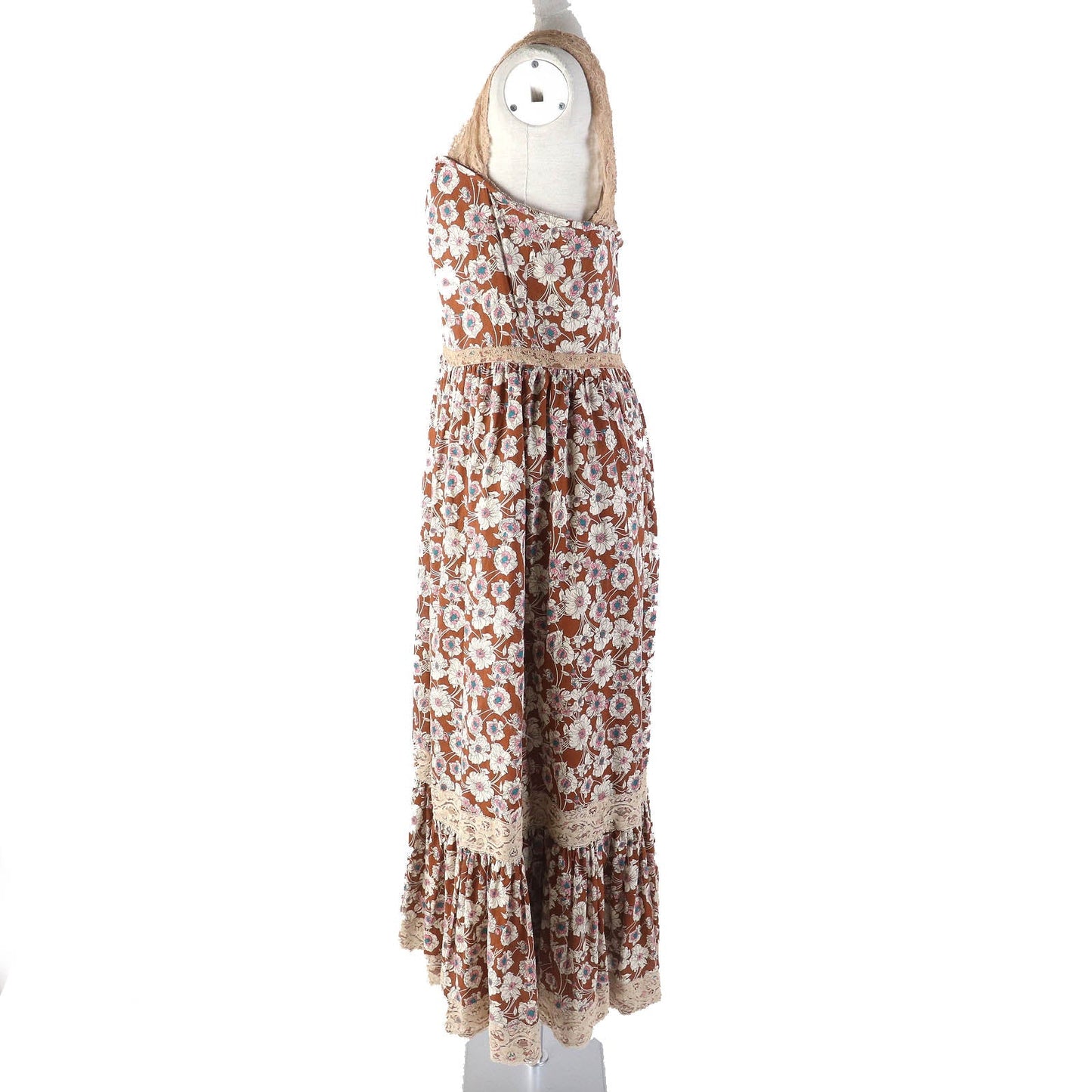 Luxury Gucci Trending 2025 Floral Lace Twill Dress 42