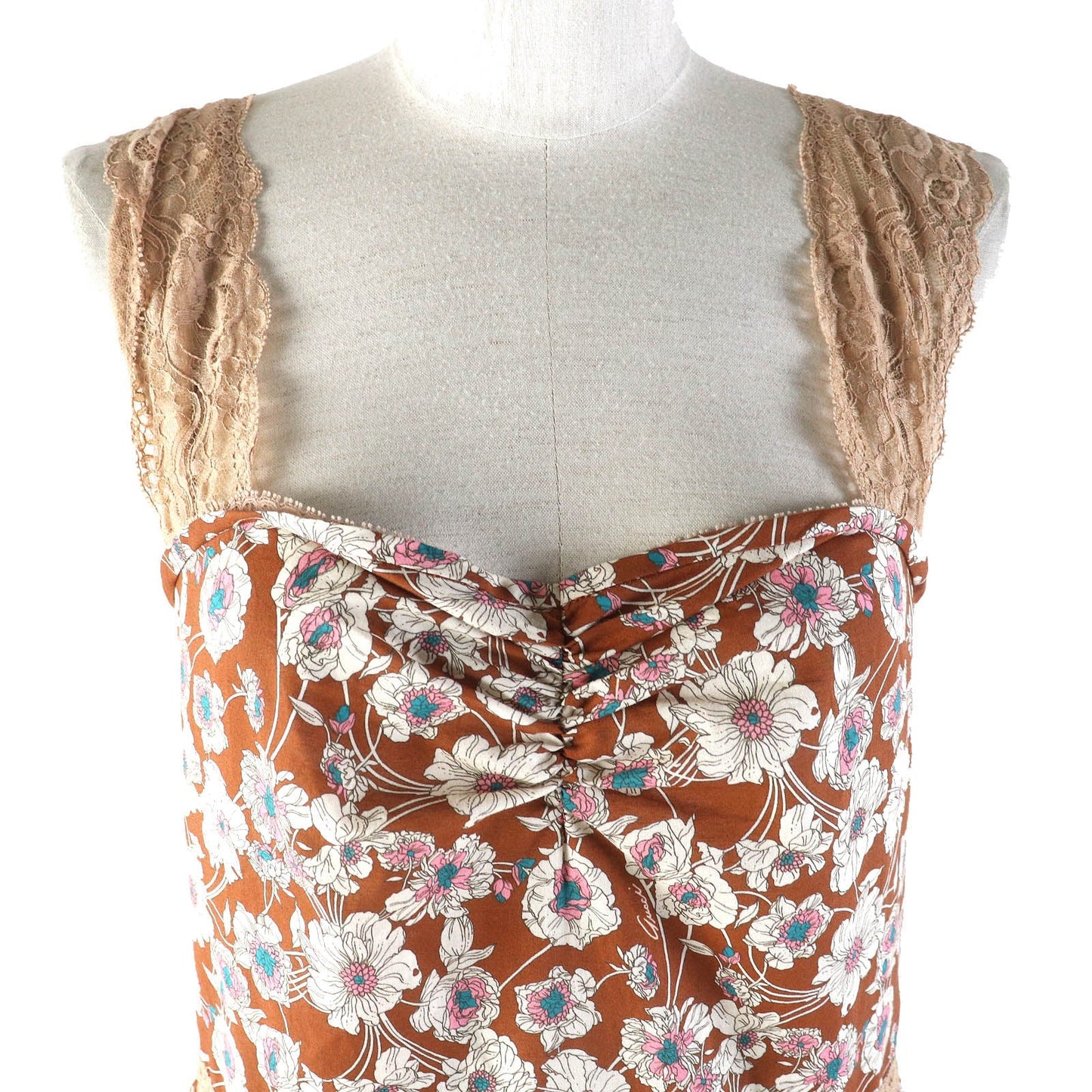 Luxury Gucci Trending 2025 Floral Lace Twill Dress 42