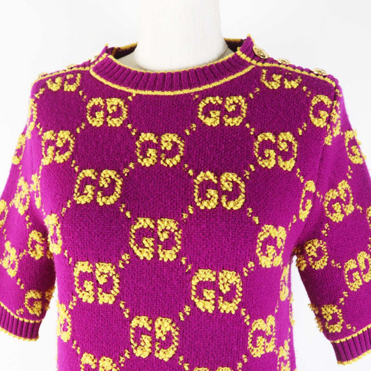 Luxury Gucci Trending 2025 GG Wool Jacquard Dress XS