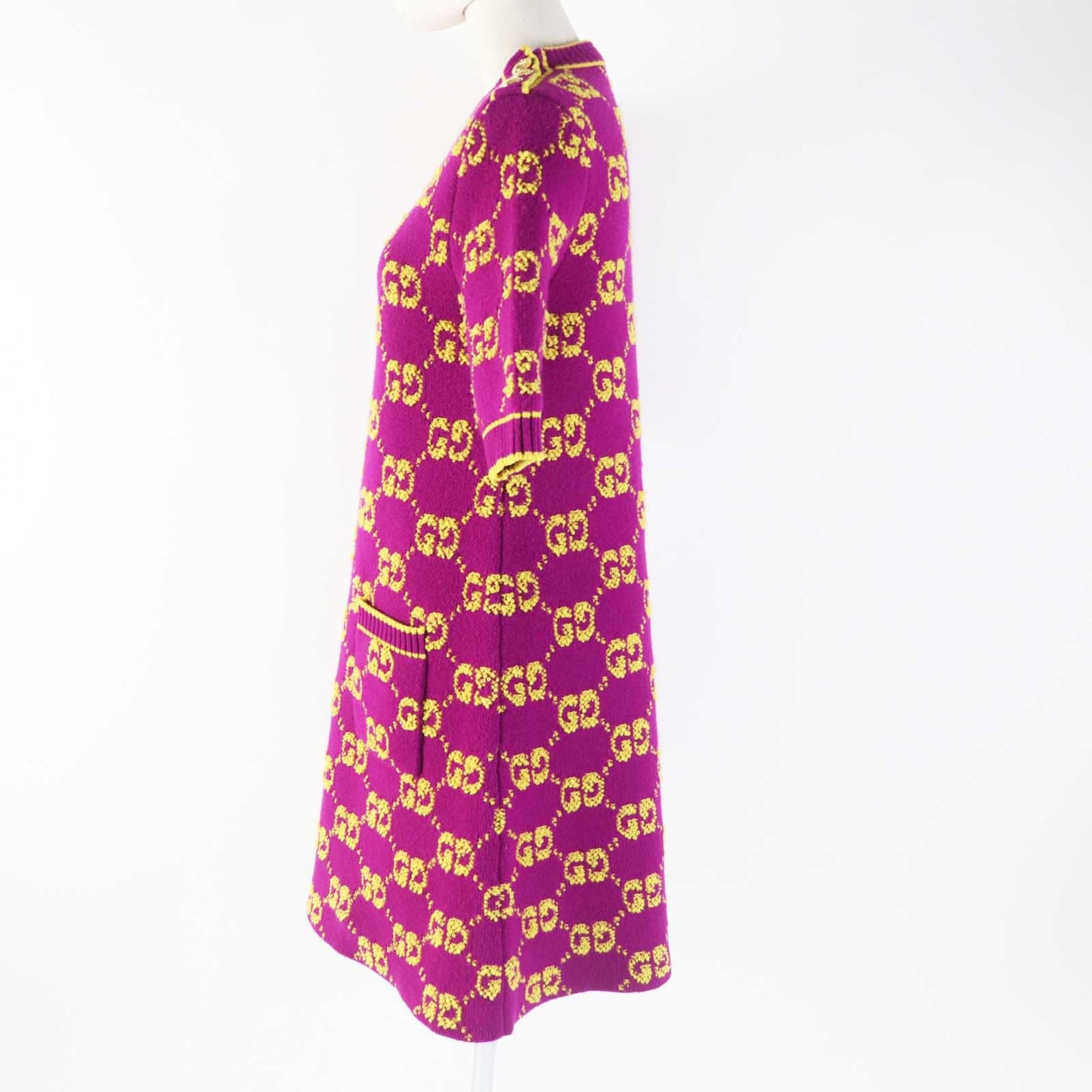 Luxury Gucci Trending 2025 GG Wool Jacquard Dress XS
