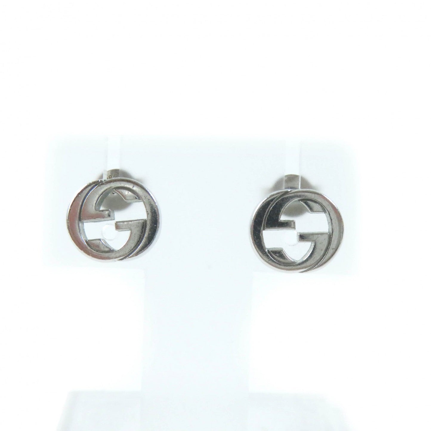 Luxury Gucci Trending 2025 AG925 Silver Interlocking G Earrings