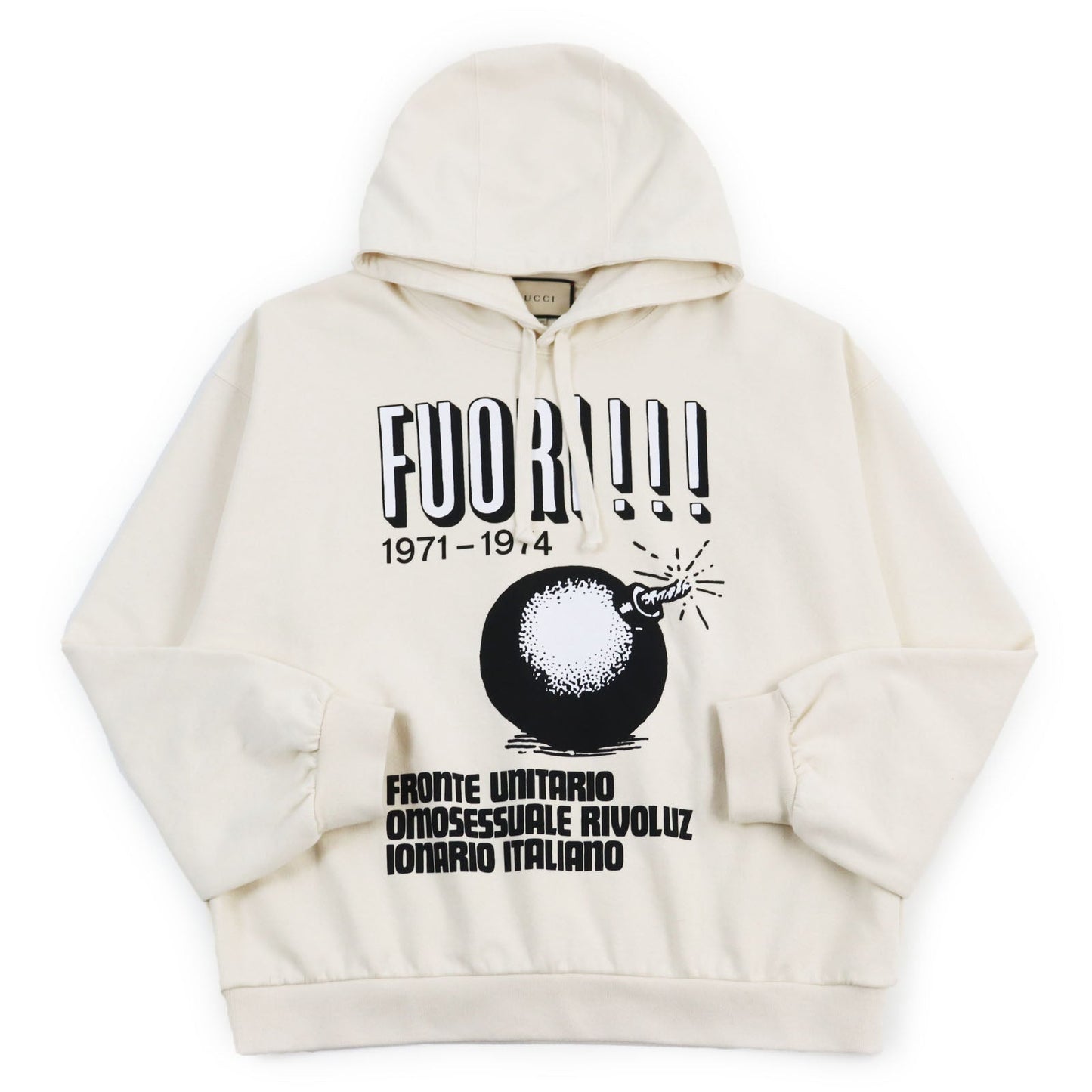 Luxury Gucci Trending 2025 Cotton Oversized Pullover Hoodie M