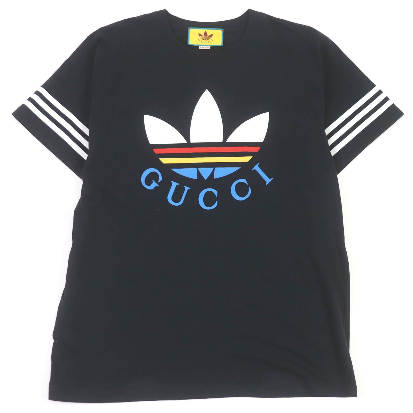 Luxury Gucci Trending 2025 adidas Trefoil Logo T-shirt Black S