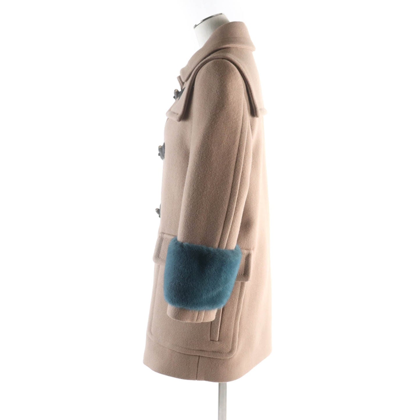 Luxury Gucci Trending 2025 Wool Leather Mink Duffel Coat Women