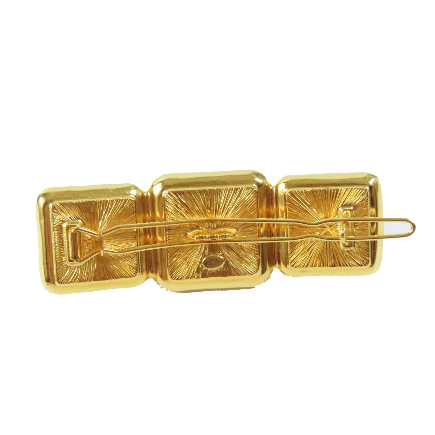 Chanel COCO Mark Hair Accessories Black Gold