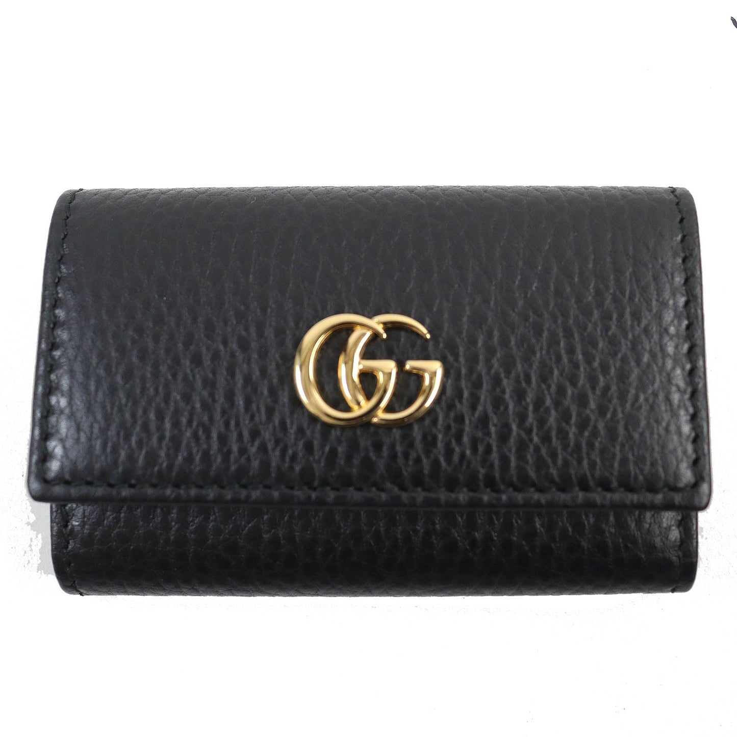Luxury Gucci Trending 2025 GG Marmont Leather Key Holder 456118