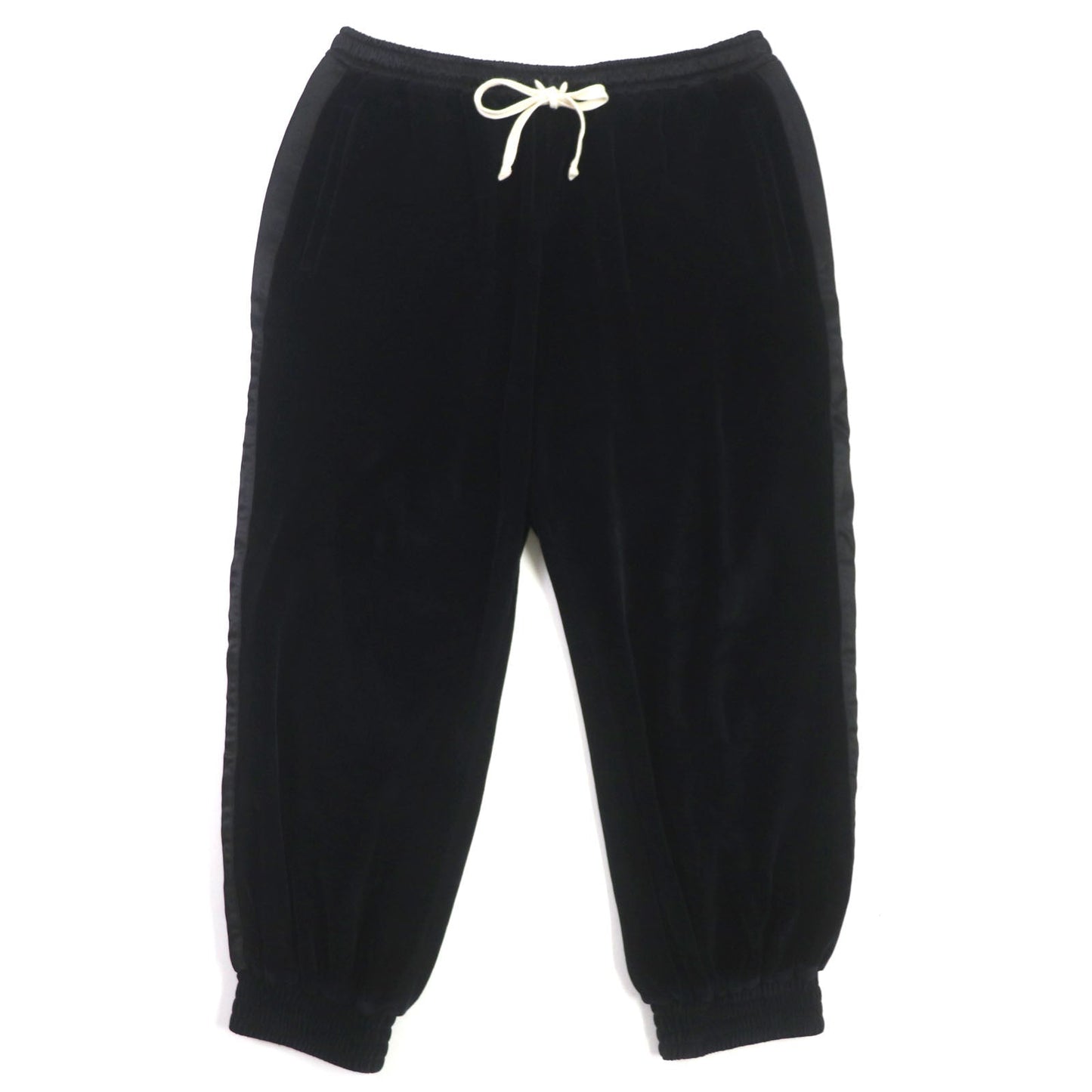 Luxury Gucci Trending 2025 Black Velvet Jogger Pants XL