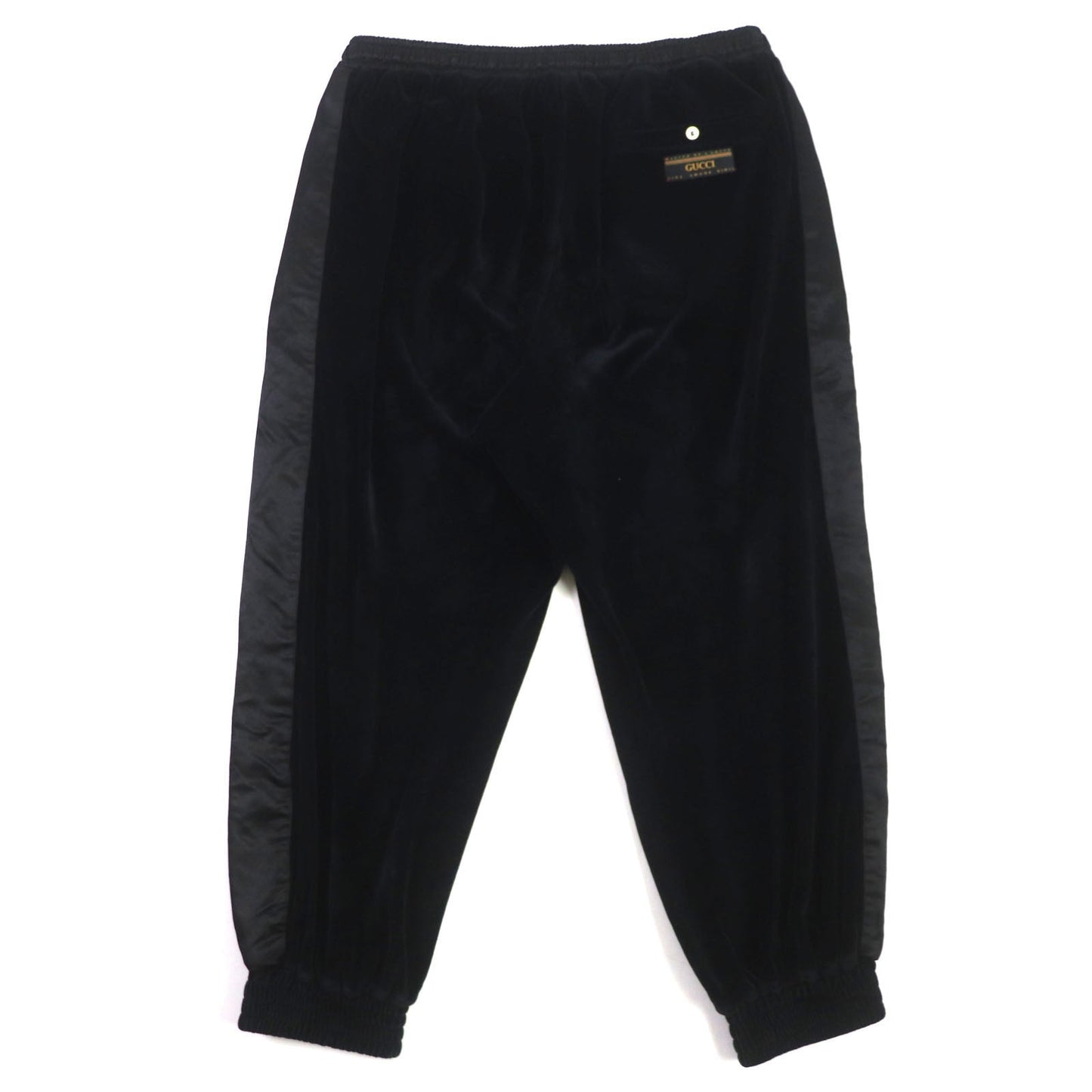 Luxury Gucci Trending 2025 Black Velvet Jogger Pants XL