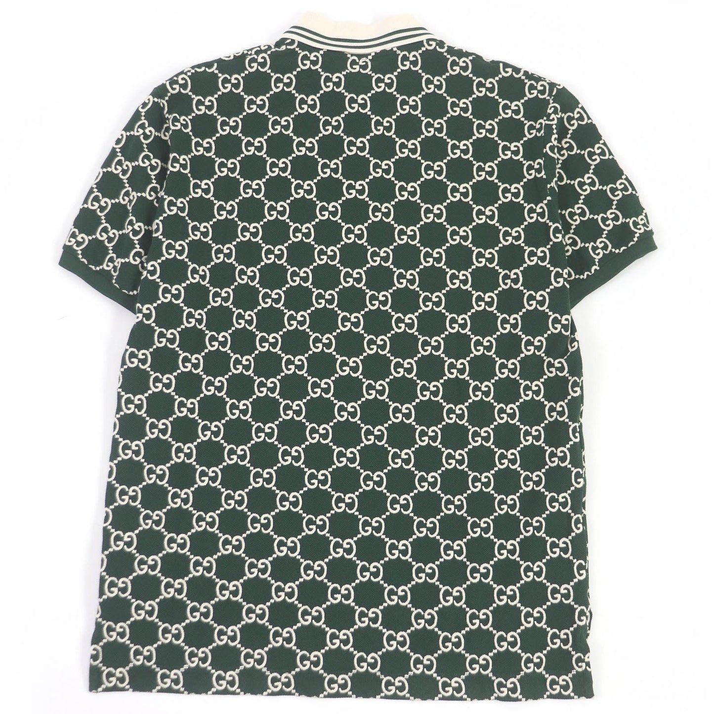 Luxury Gucci Trending 2025 GG Logo Polo Shirt Green S