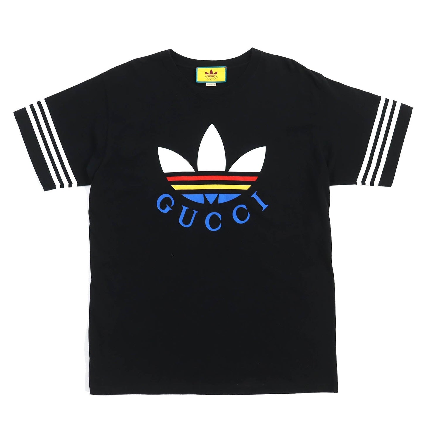 Luxury Gucci Trending 2025 adidas Trefoil Logo T-shirt Black M