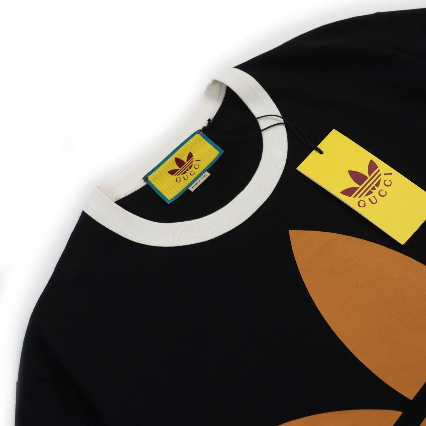 Luxury Gucci Trending 2025 Cotton Trefoil Print T-shirt Black S