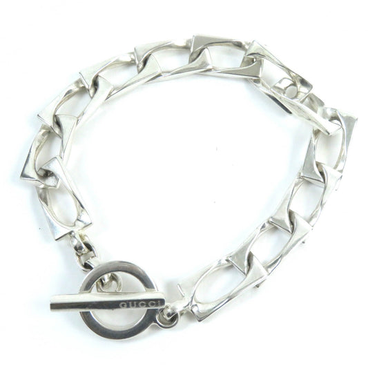 Luxury Gucci Trending 2025 Figaro Chain Bracelet T-bar Silver