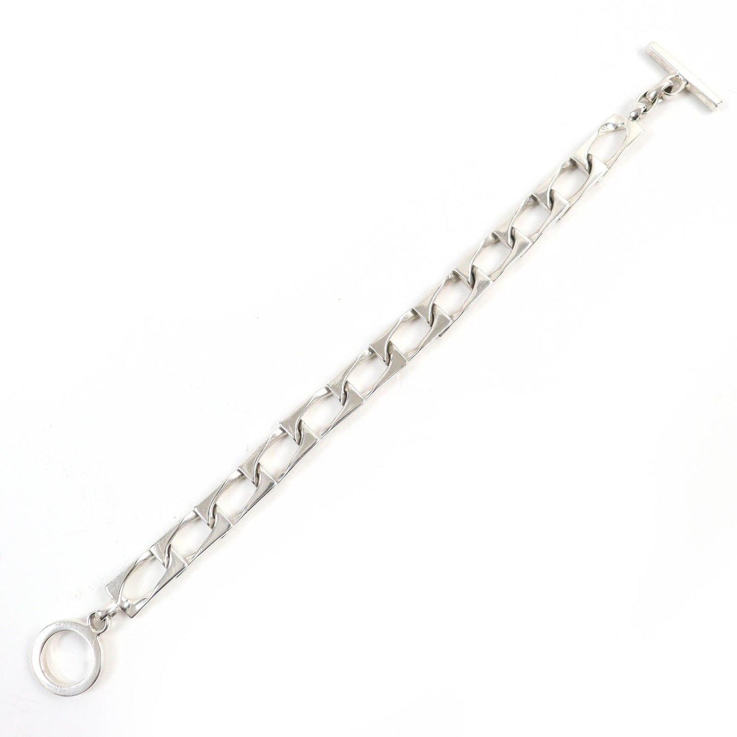 Luxury Gucci Trending 2025 Figaro Chain Bracelet T-bar Silver