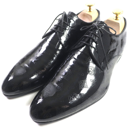 LOUIS VUITTON Dress shoes Patent leather black Monogram 5