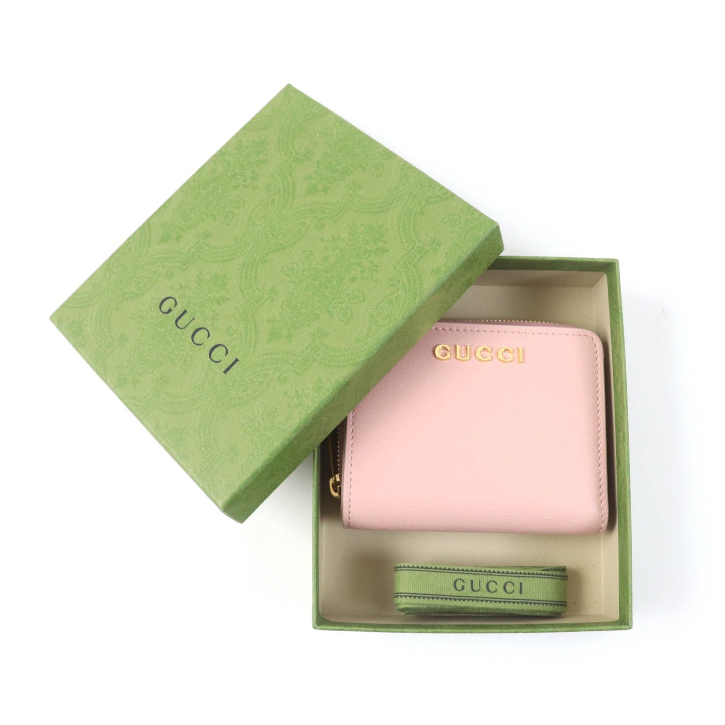 Luxury Gucci Trending 2025 Script Mini Wallet Leather Bifold