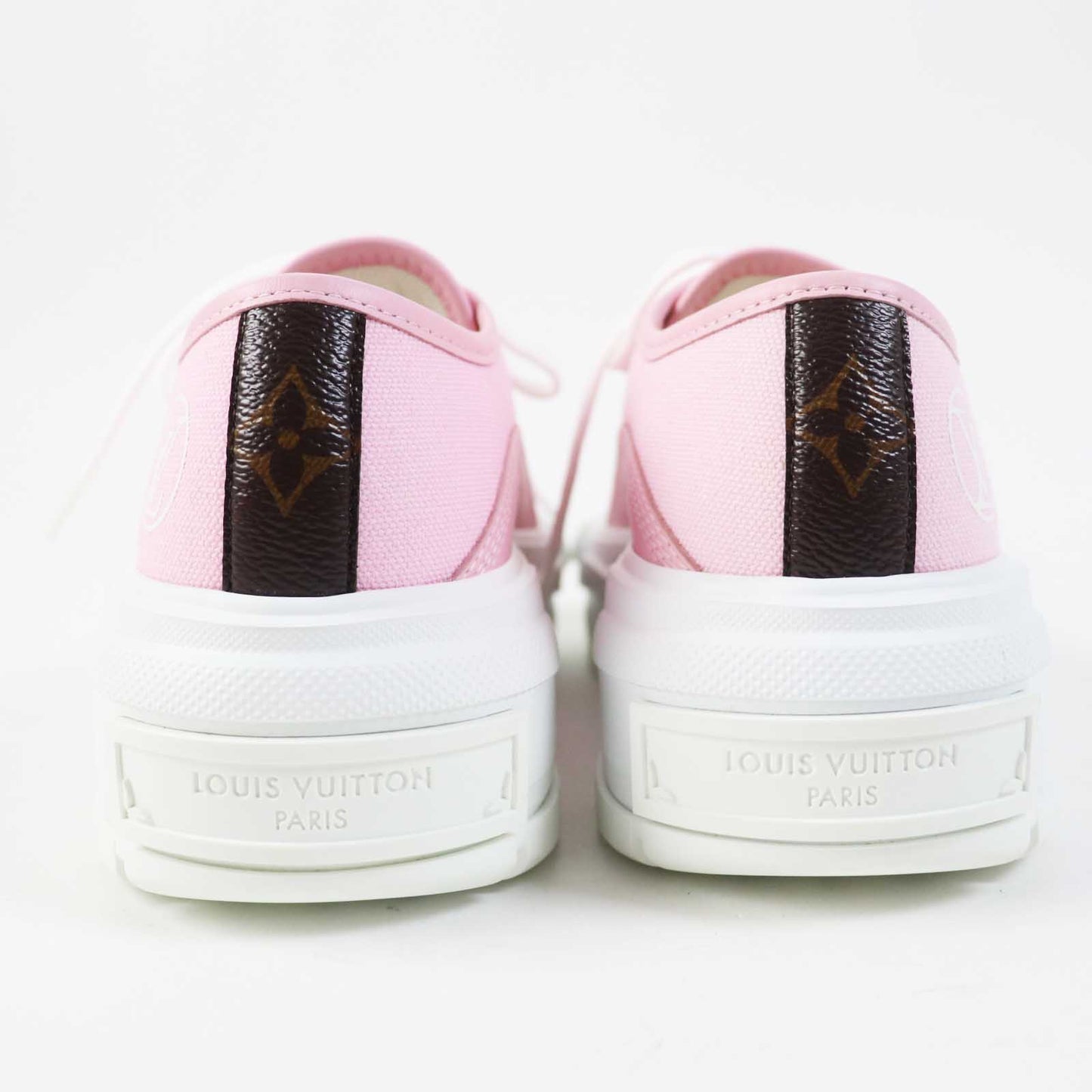 LOUIS VUITTON sneakers leather pink squad line 36.5