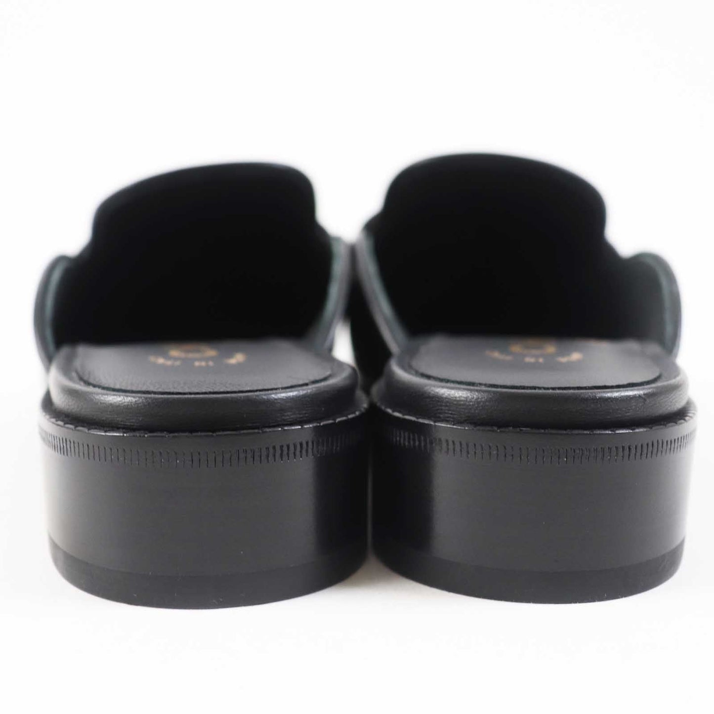 Chanel COCO Mark Matrasse Leather Mule 37.5
