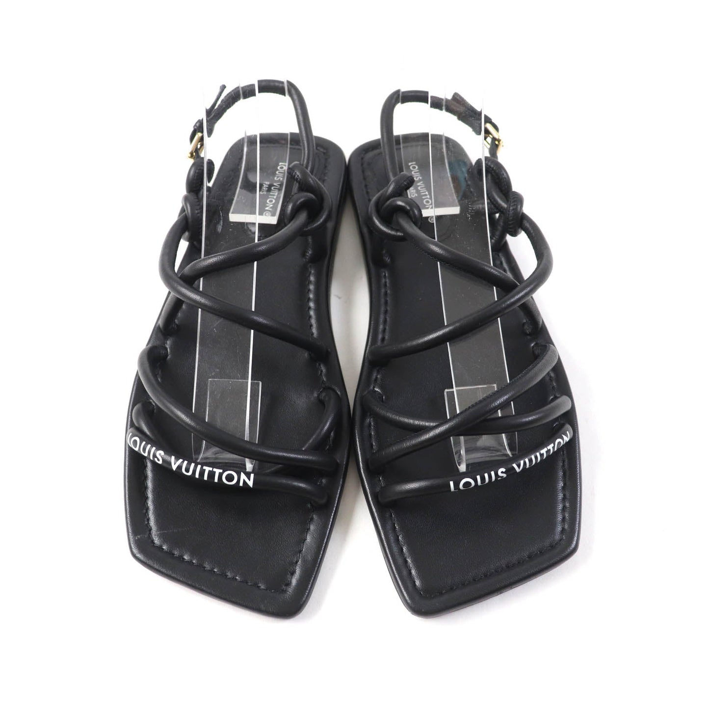 LOUIS VUITTON Sandals leather black 35.5