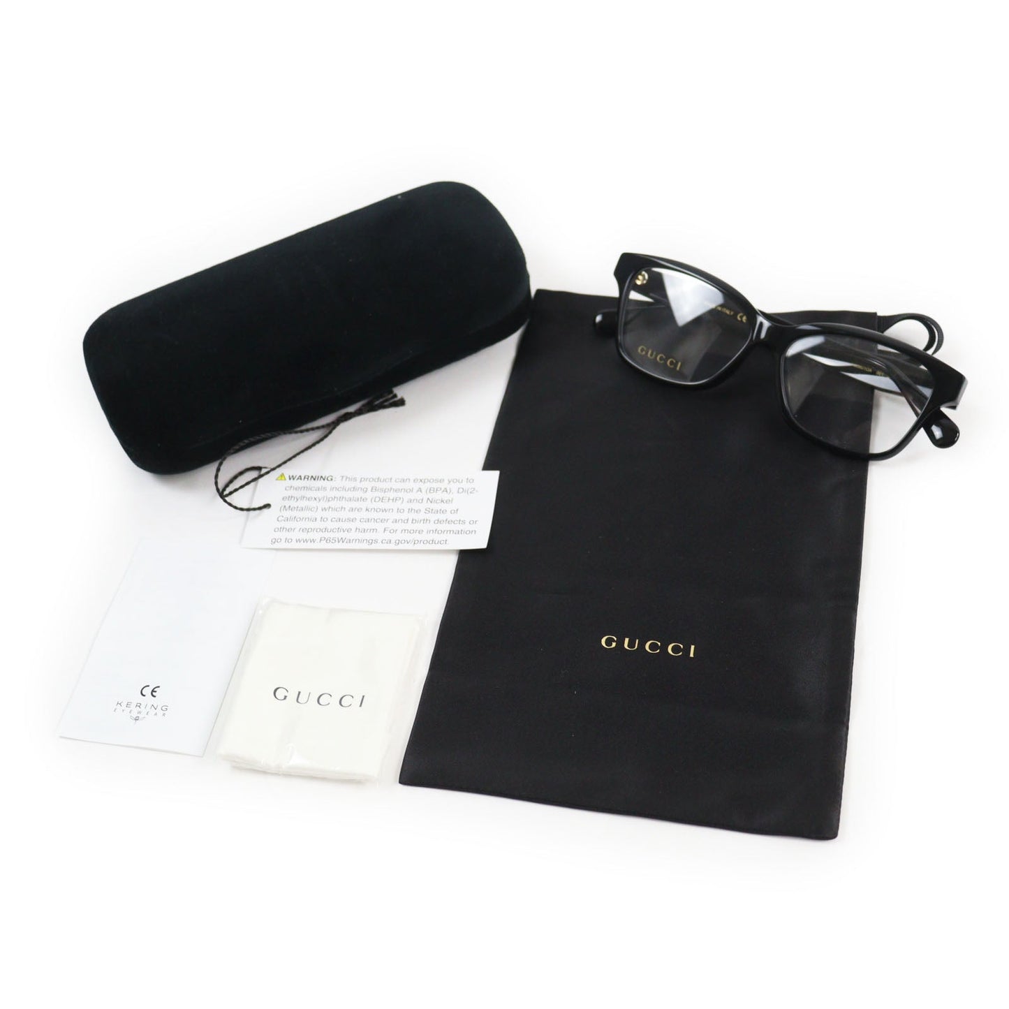 Luxury Gucci Trending 2025 Interlocking G Glasses Black Gold