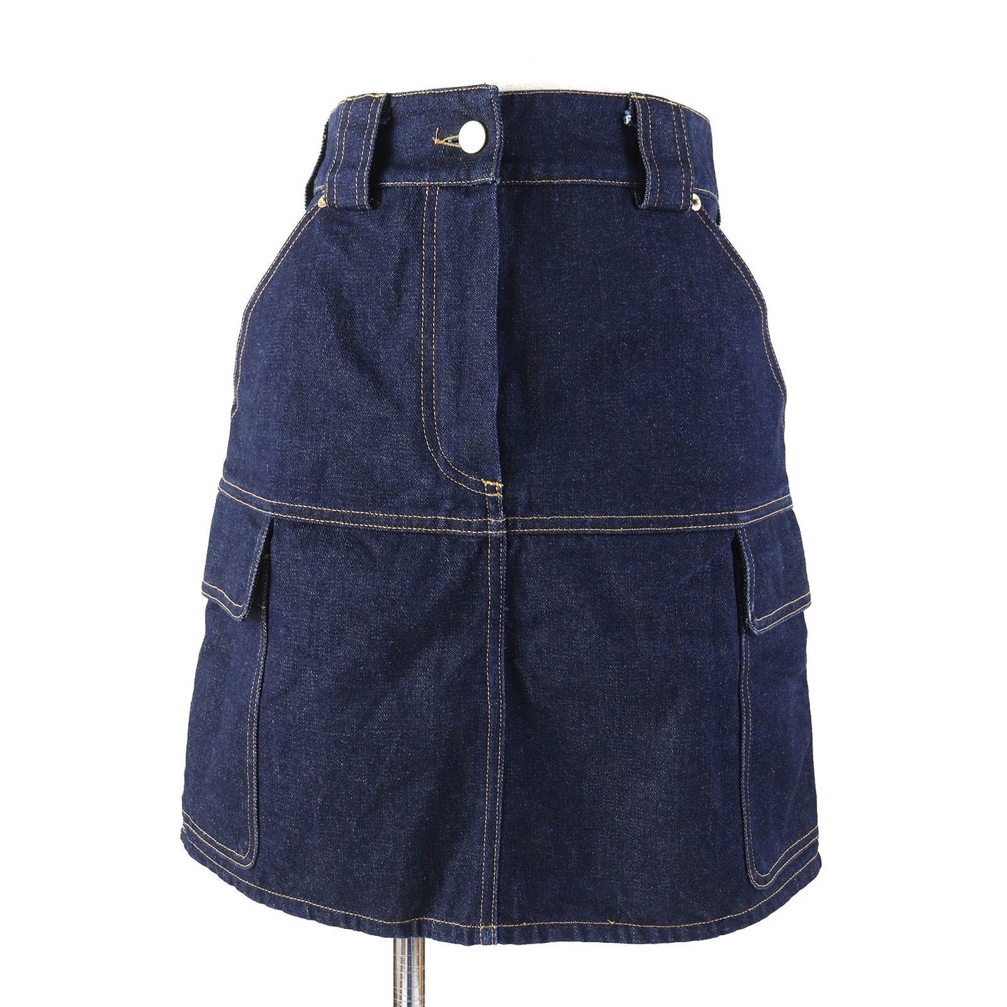 LOUIS VUITTON skirt cotton Indigo blue 36
