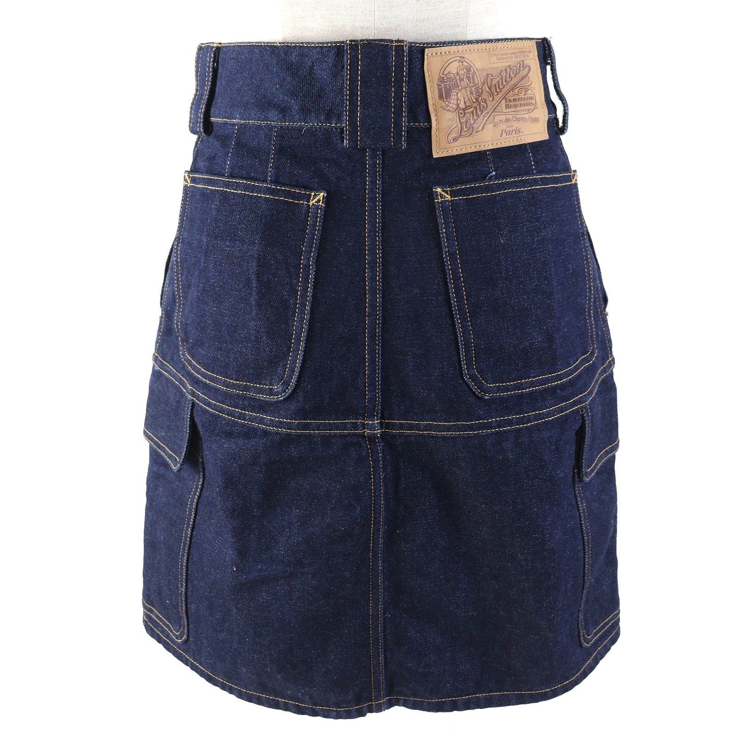LOUIS VUITTON skirt cotton Indigo blue 36