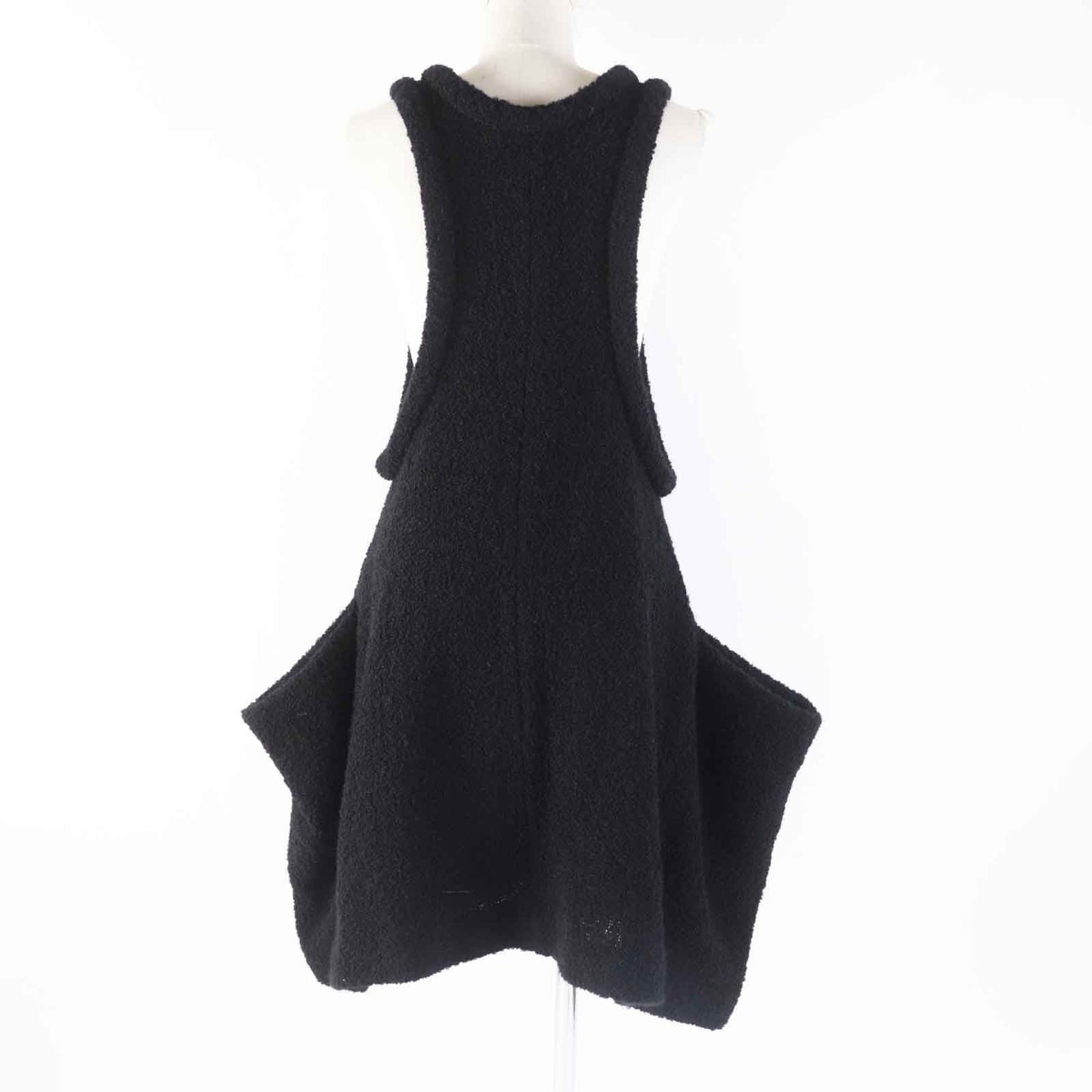 Louis Vuitton Wool Mohair Sequin Dress Black 36