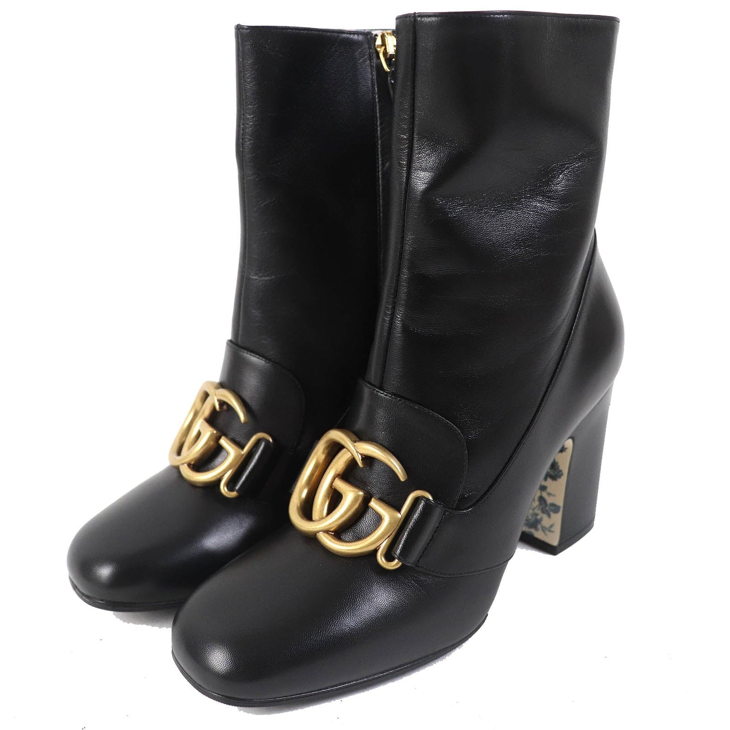 Luxury Gucci Trending 2025 GG Marmont Leather Ankle Boots 36.5