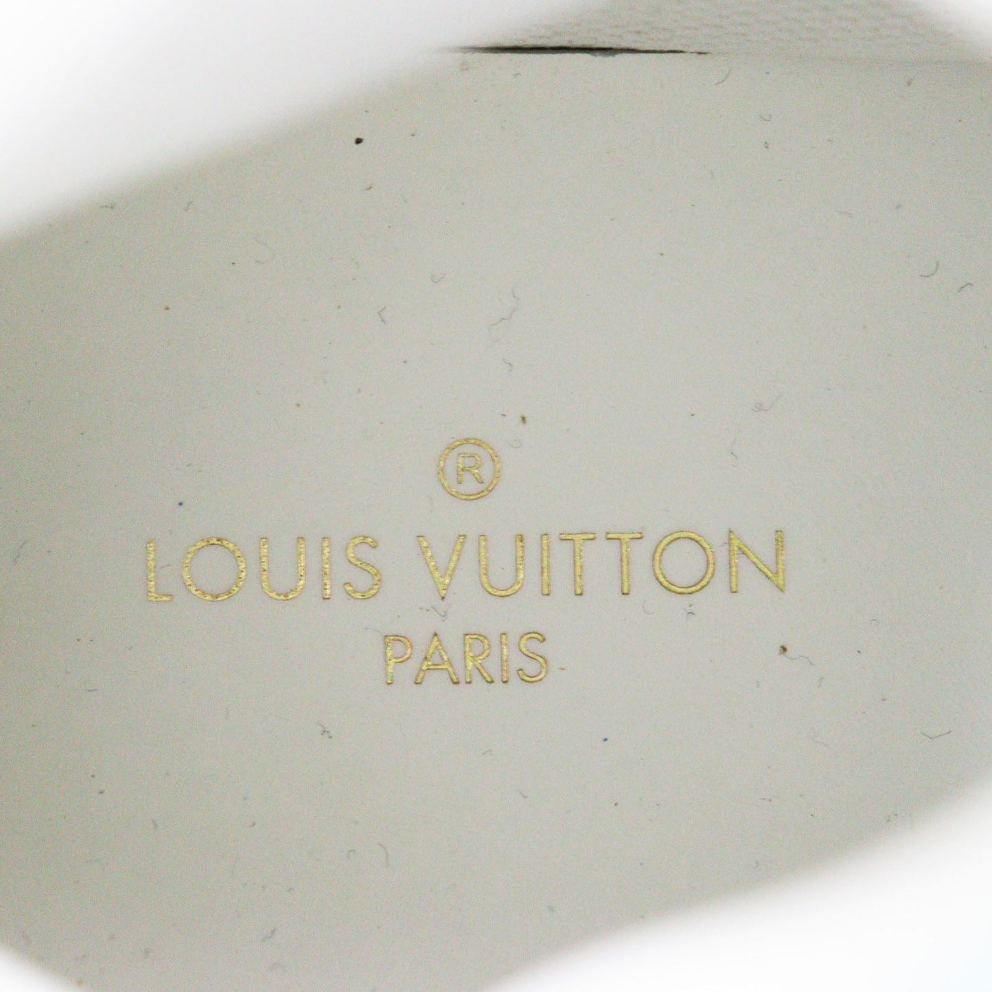 Louis Vuitton Leather High Cut Sneakers Blue