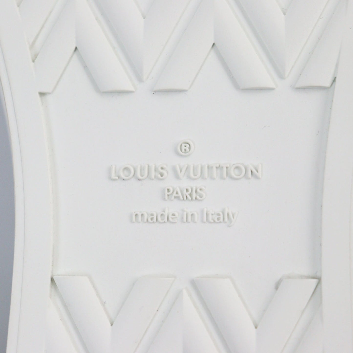 Louis Vuitton Leather High Cut Sneakers Blue