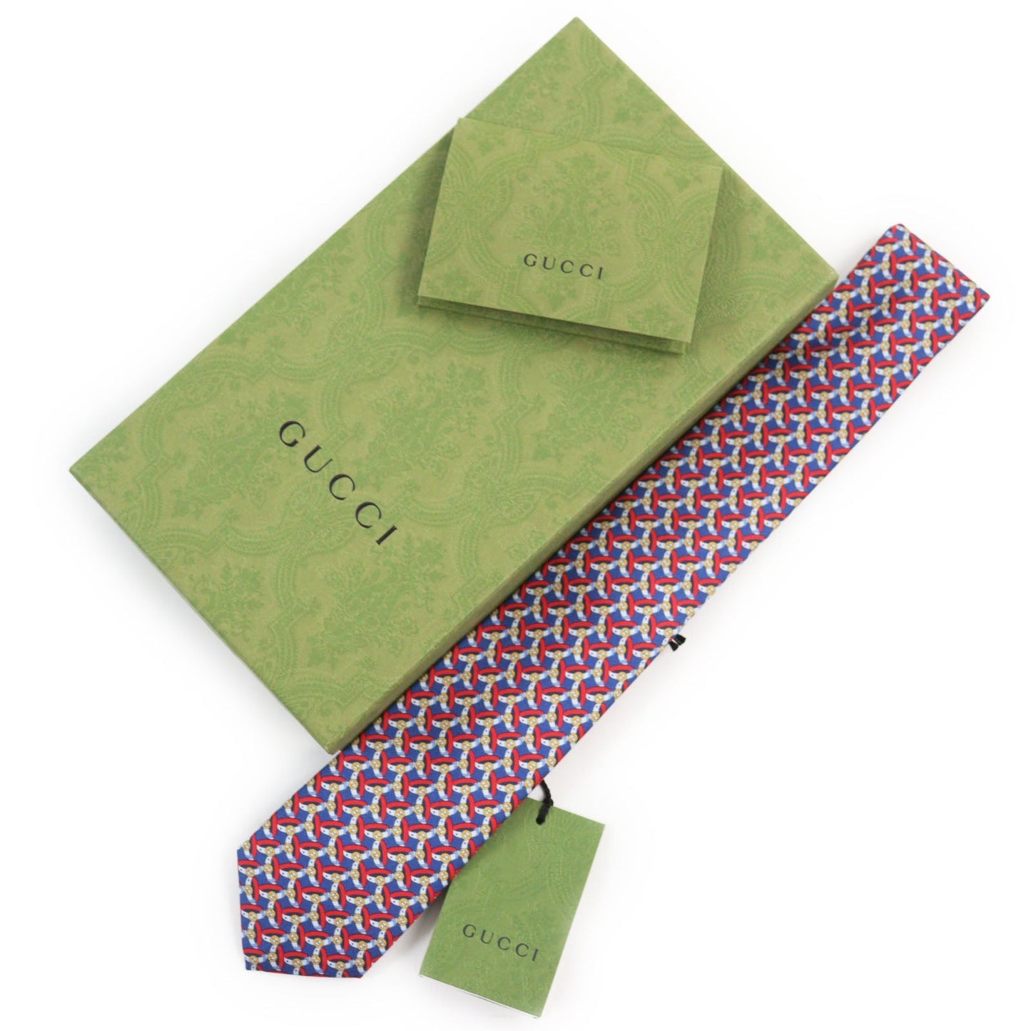 Luxury Gucci Trending 2025 Silk GG Belt Pattern Tie