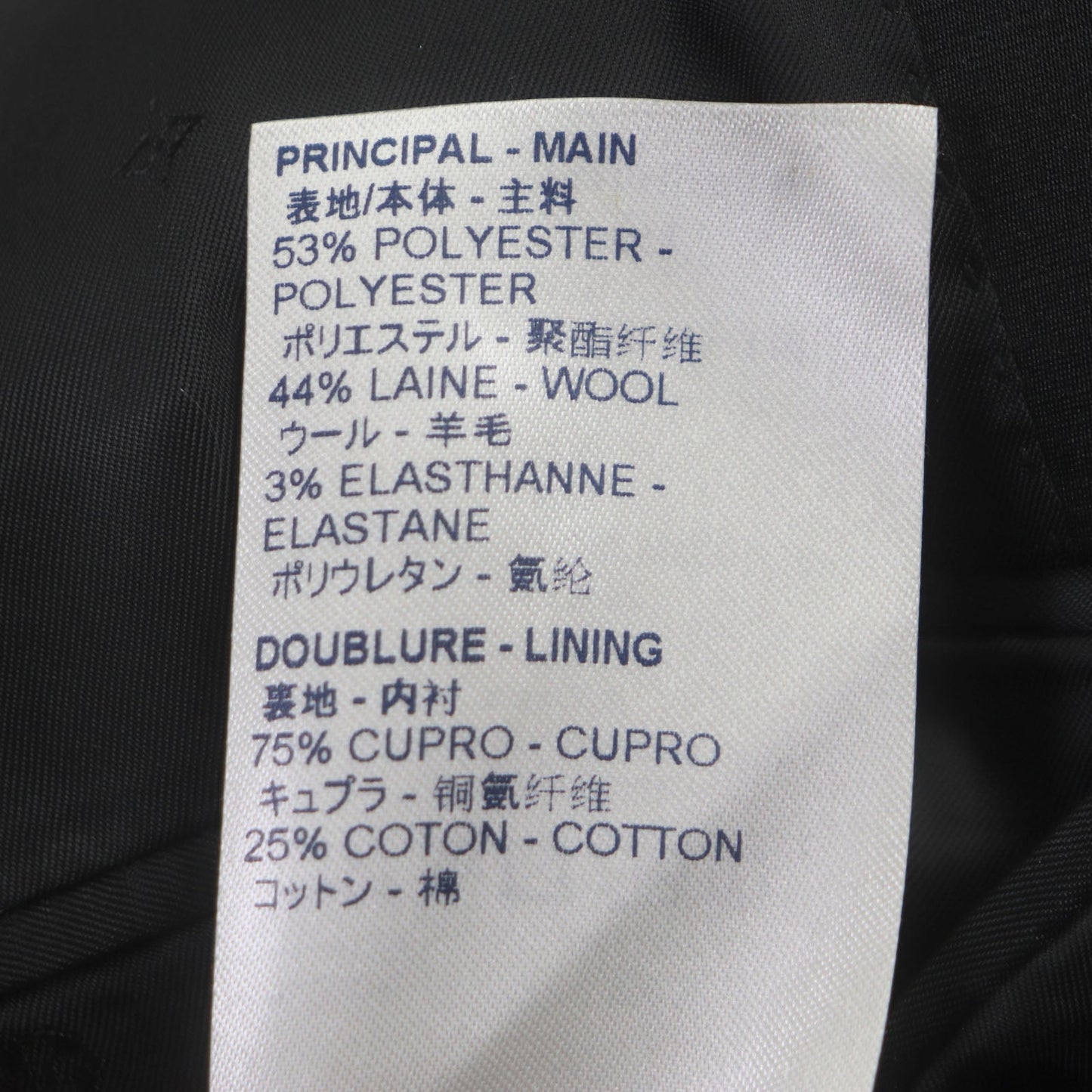 Louis Vuitton Wool Silk Blend Tailored Jacket