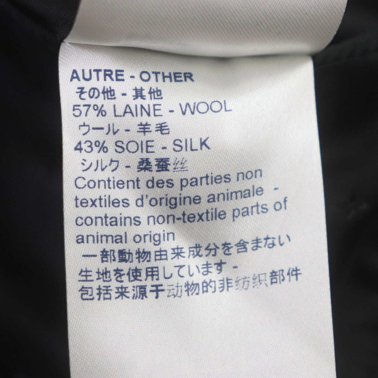 Louis Vuitton Wool Silk Blend Tailored Jacket