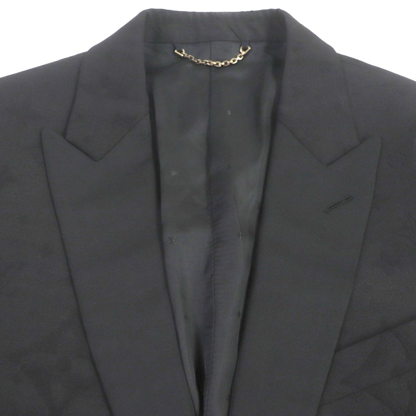 Louis Vuitton Wool Silk Blend Tailored Jacket