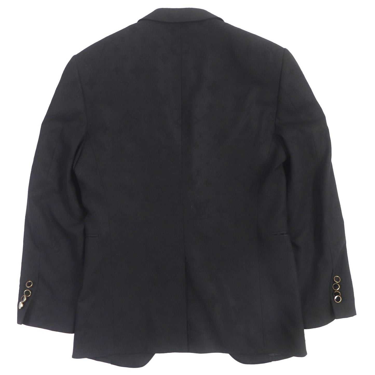 Louis Vuitton Wool Silk Blend Tailored Jacket