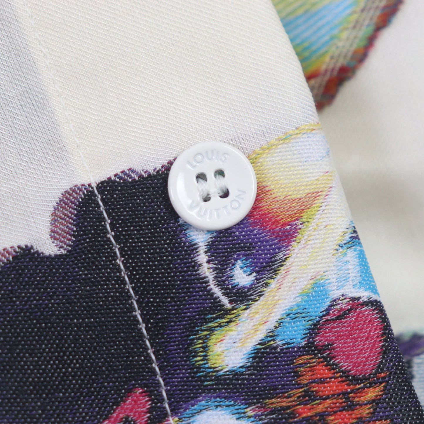Louis Vuitton Graffiti Stand Collar Shirt S