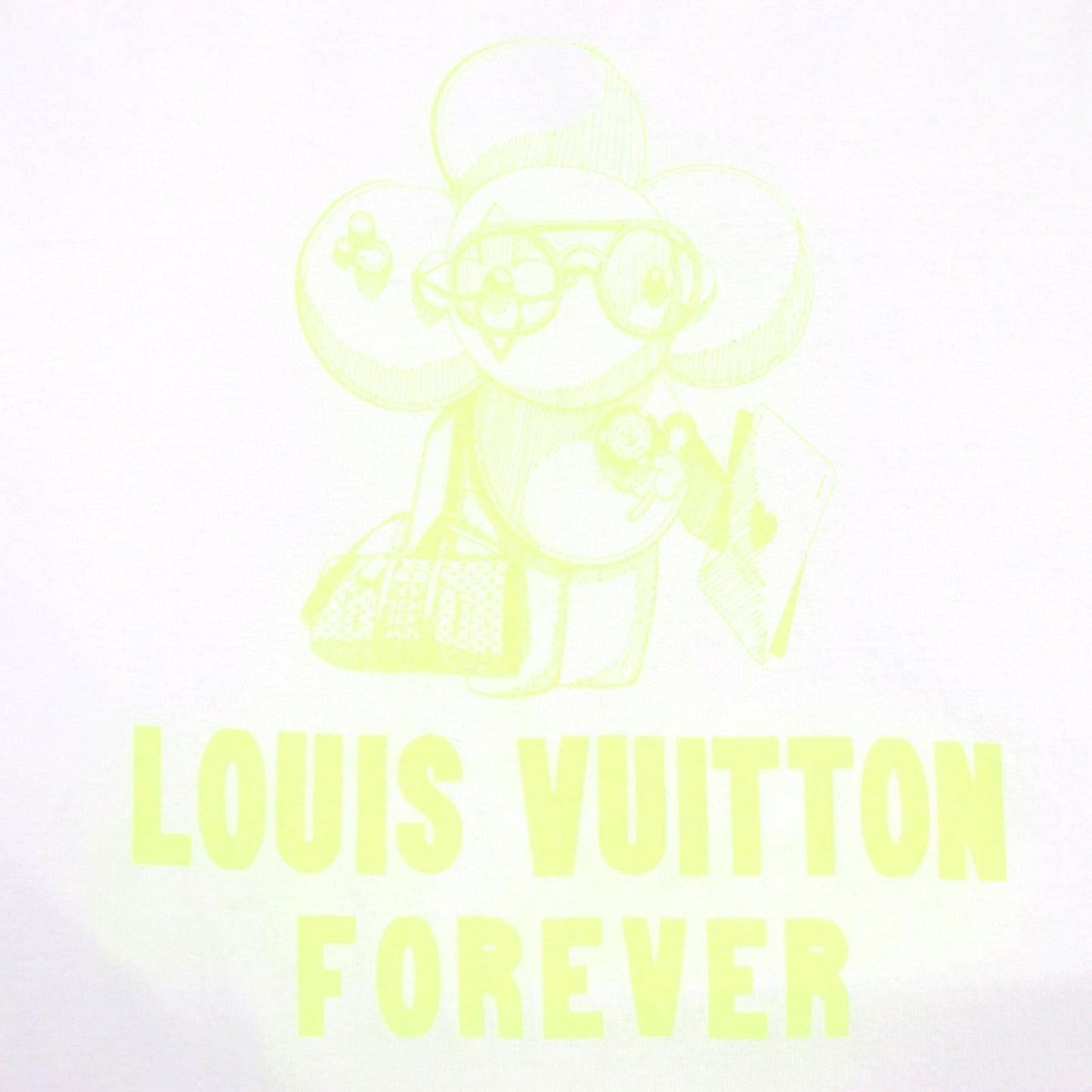 LOUIS VUITTON Short sleeve T-shirt HFY07W cotton white XL