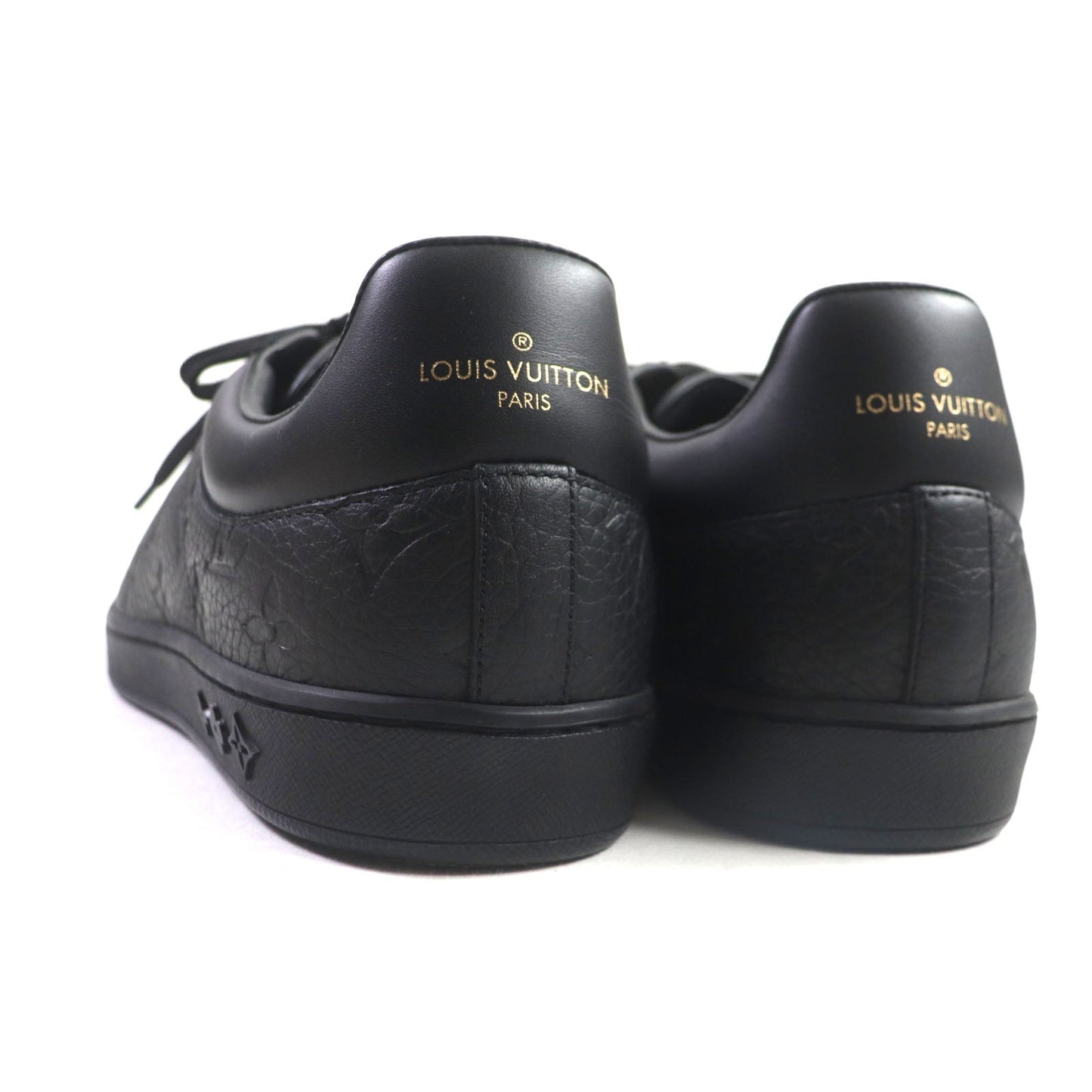 LOUIS VUITTON sneakers leather black Luxembourg line 6