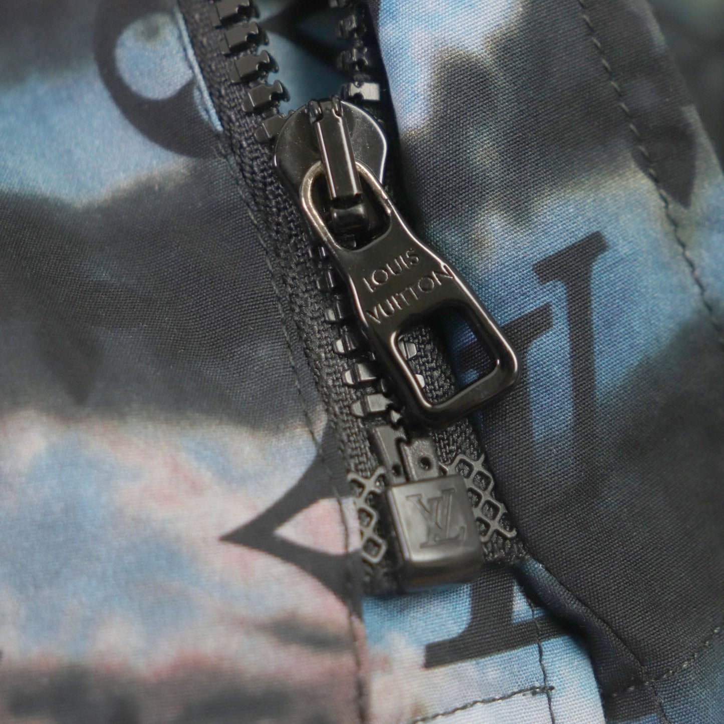 Louis Vuitton Tie-dye Monogram Zip-up Shirt