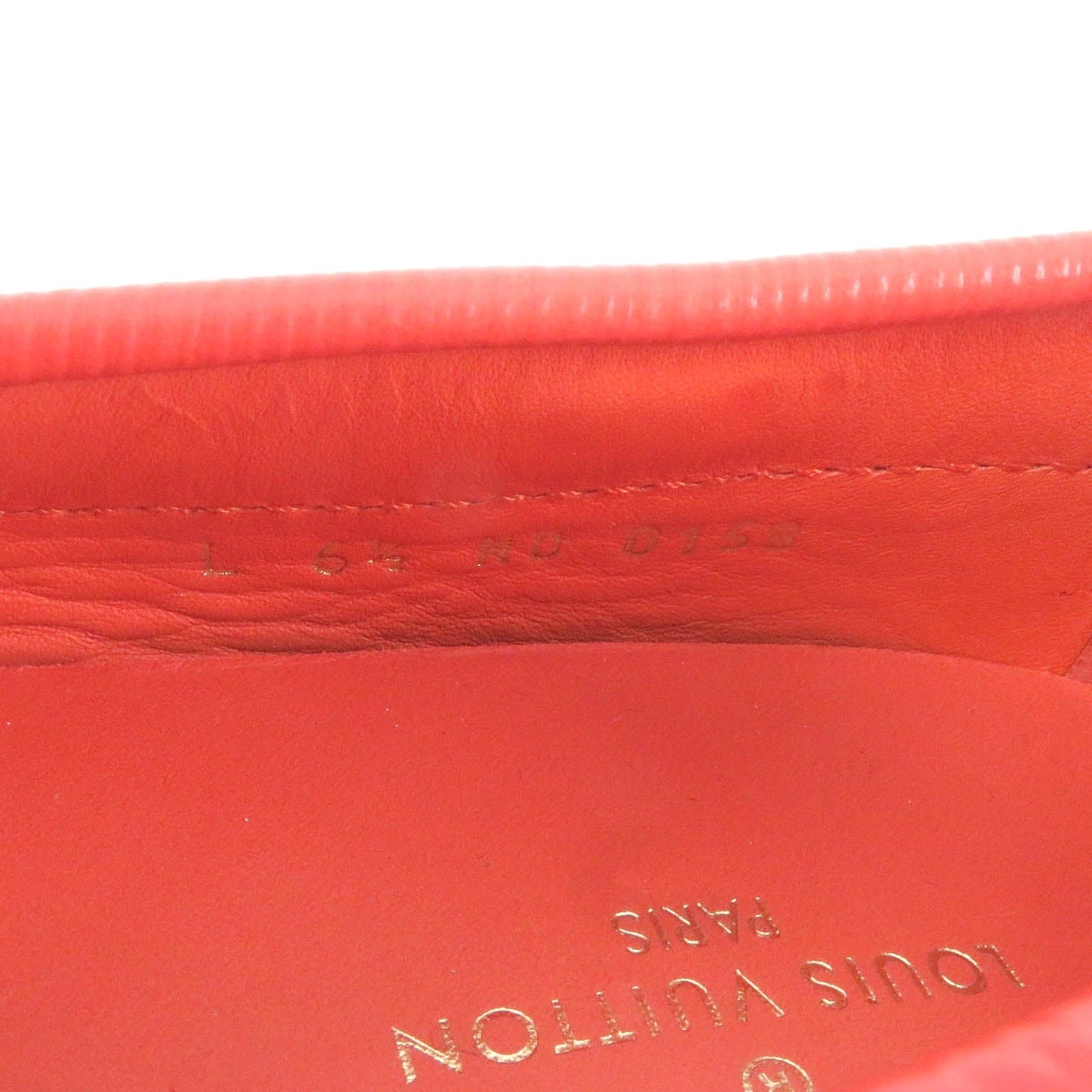 Louis Vuitton Epi Leather Loafers Orange 6.5
