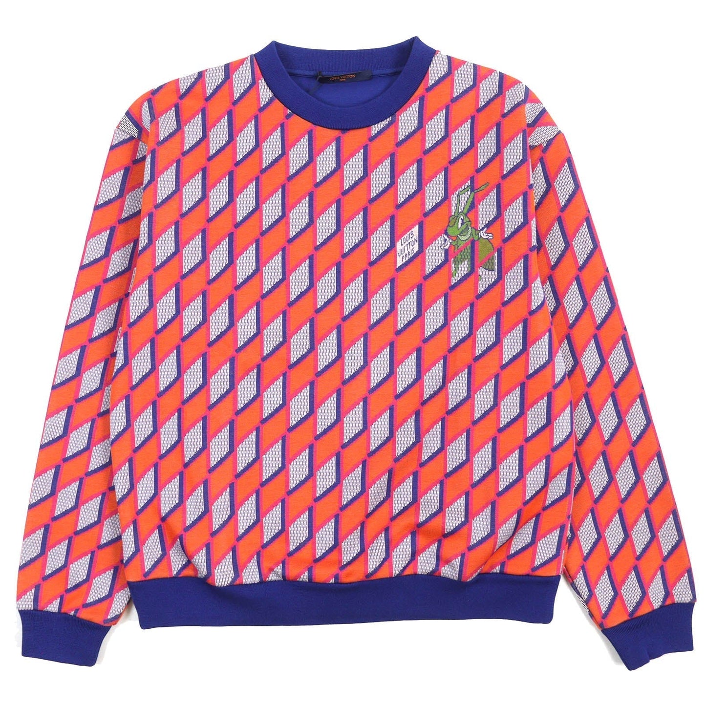 LOUIS VUITTON sweat cotton Orange blue M