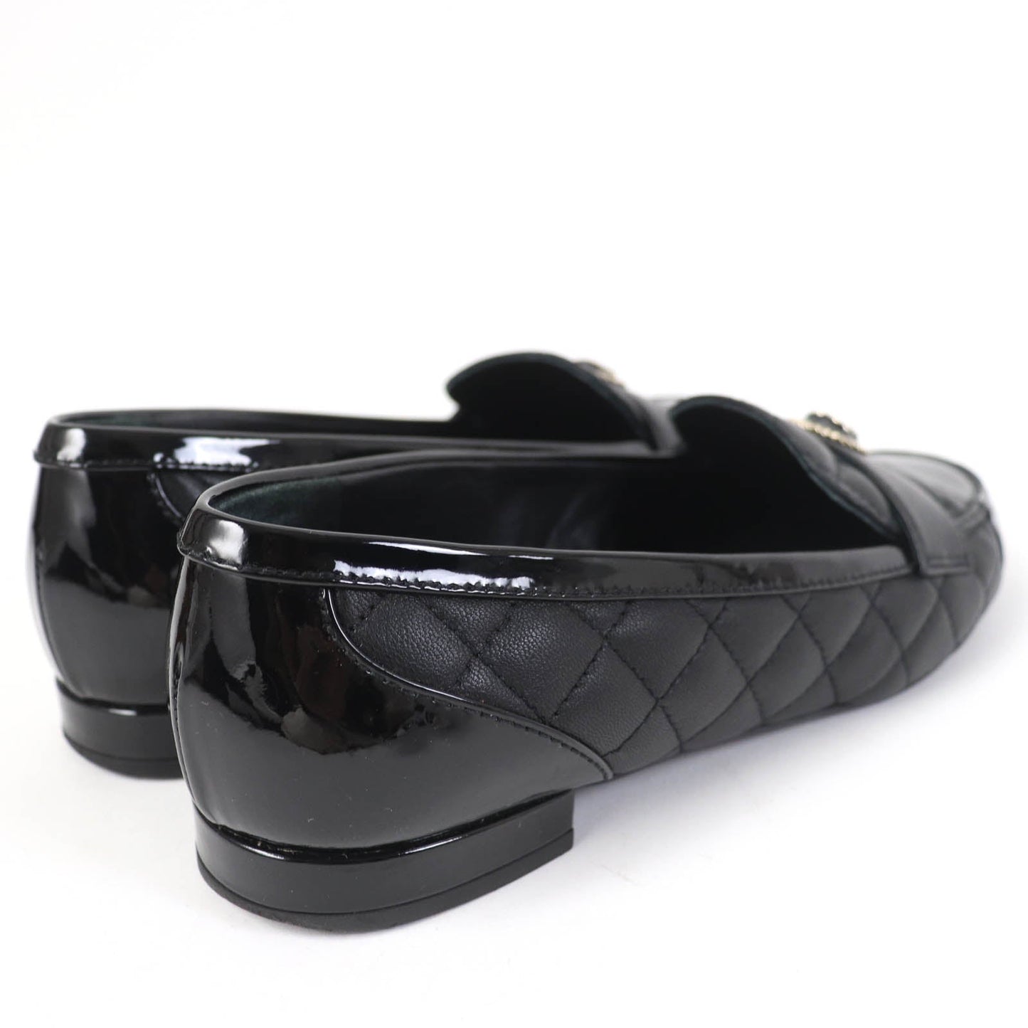 Chanel COCO Mark Matelasse Flat Pumps Leather 36.5