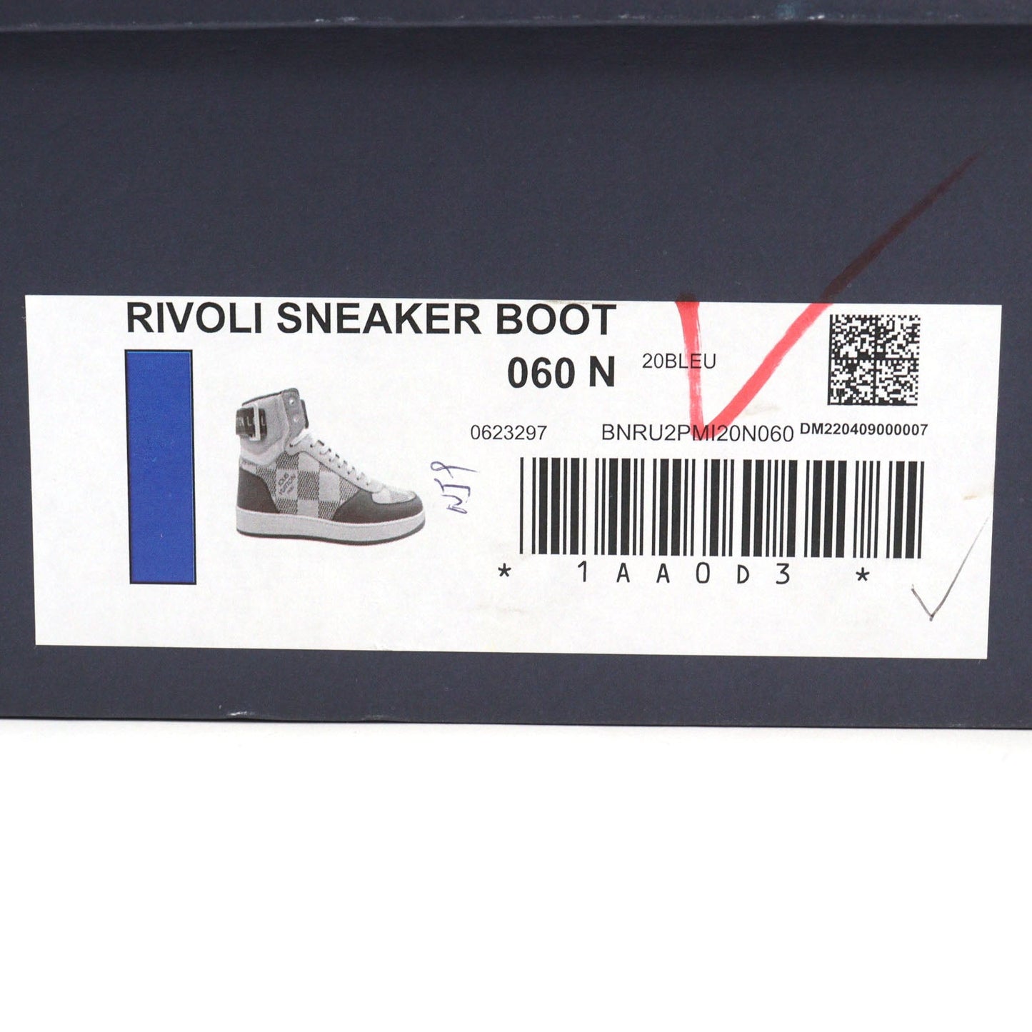 Louis Vuitton Rivoli Damier High Sneakers