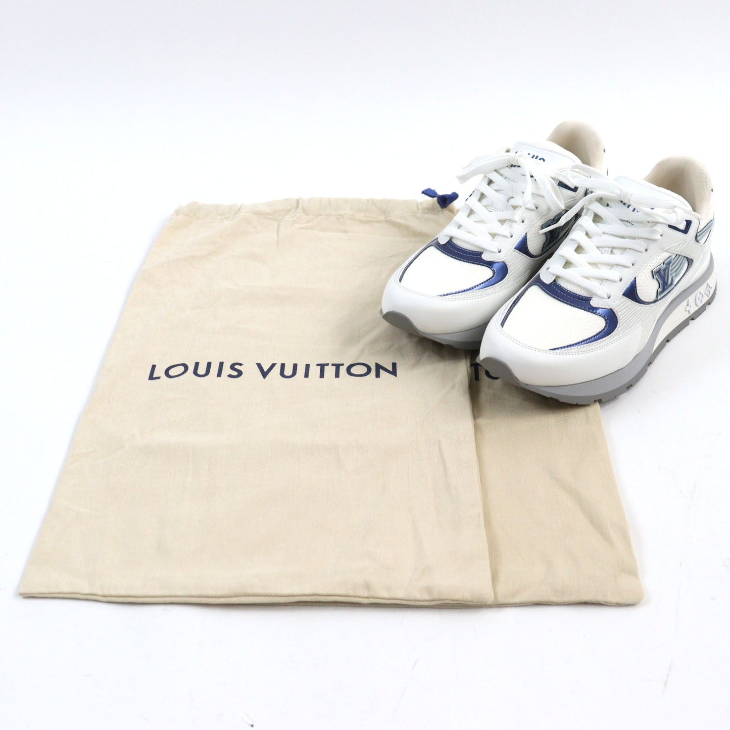 LOUIS VUITTON sneakers leather White type LV Runaway Line 6.5