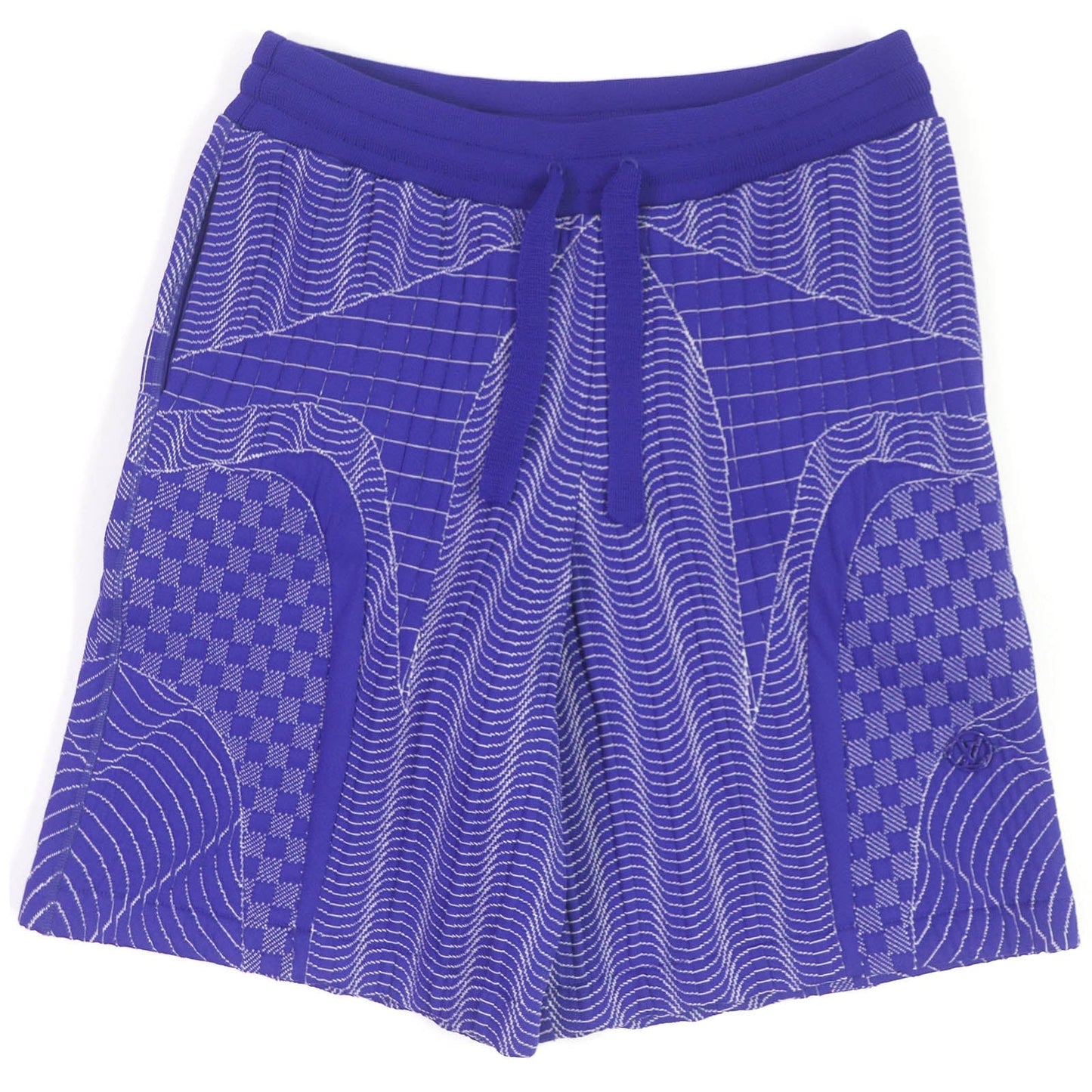 Louis Vuitton Damier Print Shorts Blue M